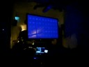 techno video wall sound and visual test