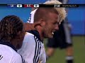 David Beckham scores for LA Galaxy vs. D.C. United 08/14/07
