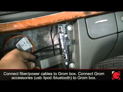 HOW TO remove car stereo from 2005 Mercedes E320 and install Bluetooth Android Car Kit by GROM