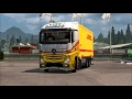 Mercedes Actros MP4 DHL Tandem для Euro Truck Simulator 2 видео 1