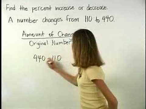 how to calculate percentage increase