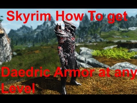 how to get daedric armor in skyrim