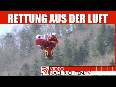 Spektakuläre Bergrettung - Wir waren Live vor Ort. Vier Menschen gerettet.