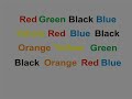 Test Yourself: Stroop Effect