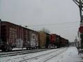 Trains doing work