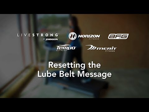 how to lube belt on horizon treadmill