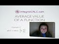 Average Value of a Function Example 2