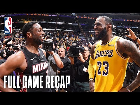 Video: HEAT vs LAKERS | Wade & LeBron's Final Match-Up | December 10, 2018