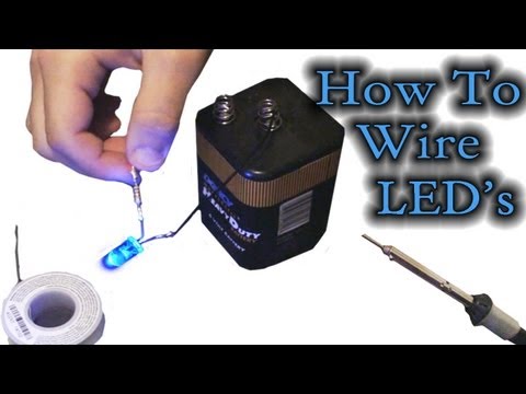 how to connect ir led to battery