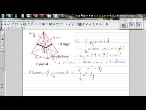 how to prove volume of pyramid
