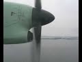 Wideroe dash 8 landing in Bronnoysund
