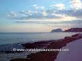 Moraira beach (playa) and bay, Costa Blanca, Spain.