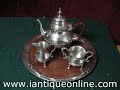 Kirk Stieff Pewter Williamsburg Tea Set