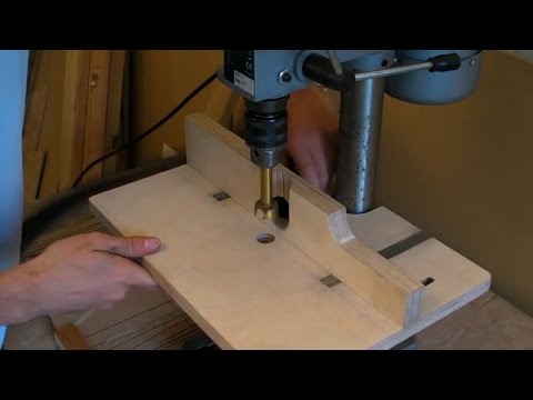 Building A Pillar Drill / Drill Press Table (adjustable fence 