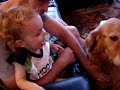 Grayson with Henry Dog