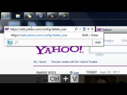 how to delete yahoo email account