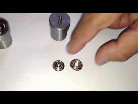 how to fasten press studs