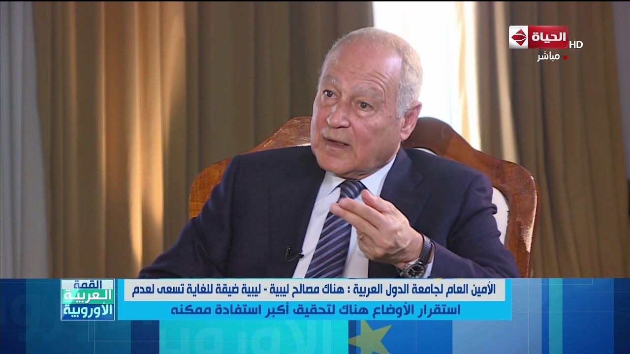 الحياة | أحمد أبو الغيط:هناك مصالح ليبية-ليبية ضيقة تسعى لعدم الاستقرار لتحقيق أكبر استفادة ممكنة