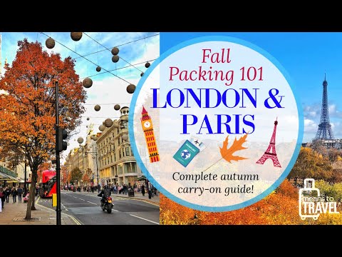 How To Pack For A Week In A Carry On London Paris Fall