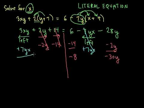 how to isolate y from ln