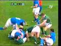 Placcaggio Ma. Bergamasco su O'driscoll Irlanda-italia