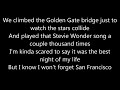 Galantis Feat. Sofia Carson - San Francisco LYRICS