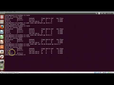 how to add route in linux