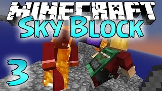 Minecraft: SkyBlock Survival Episode 3 - Funny Nether Portal!