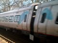 Acela fast trains at South Attleboro MA Commuter rail station. Movie taken with an Aiptek DV 5700 by Christopher 7 years old.