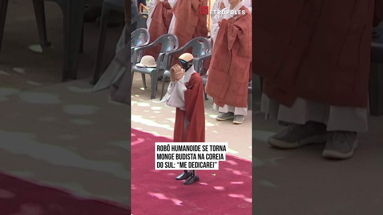 Robô humanoide se torna monge budista na Coreia do Sul