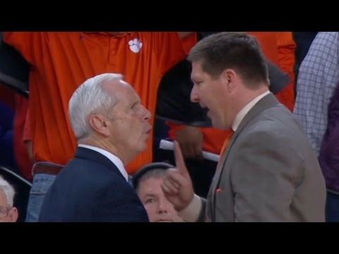 Clemson Head Basketball Coach Was Mad & Confronted UNC's Roy Williams