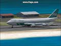PIA 747-300 Landing in St. Maarten