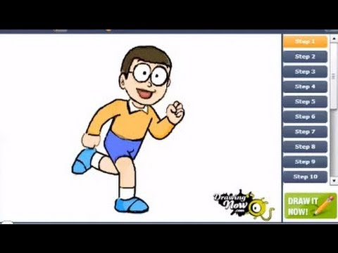 how to draw nobita