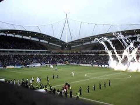 Bolton against Arsenal Teams Coming Out