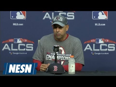 Video: Alex Cora ALCS Press Conference After Clinching World Series Birth