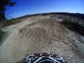 Kyle riding the track