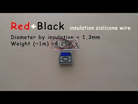 Red + Black 1M 28 AWG Silicone Wire | Провод в силиконовой изоляции