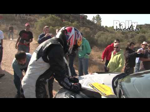 Kimi Räikkönen has little fire! WRC Rally Catalunya 2011