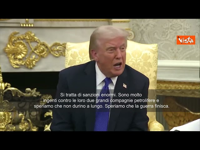 Trump: Era momento giusto per nuove sanzioni contro Mosca. Spero durino poco