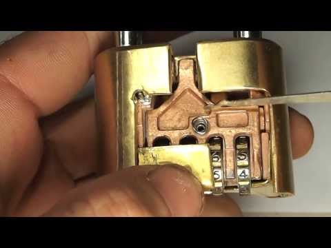 how to open master lock