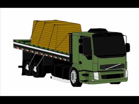 Desenho de caminhão – Volvo VM em 3D