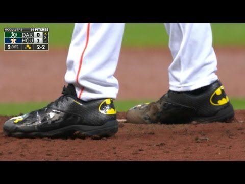 Astros Pitcher Lance McCullers Rocks Batman Cleats In Debut