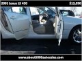 www.about5000autosales.com This 2001 Lexus LS 430 is available from About 5000 Auto Sales. For details, call us at 270-688-5995