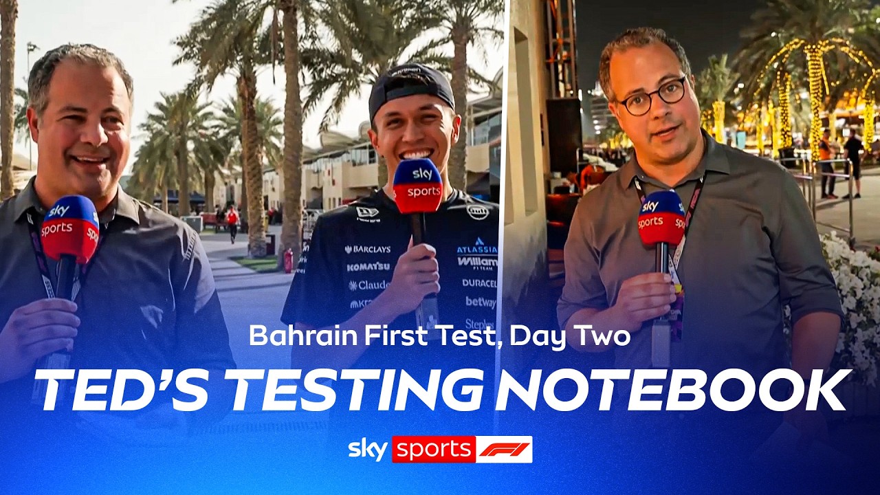Ted looks back at an intriguing second day of testing in Bahrain 🧐 | Ted's Testing Notebook
