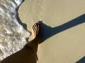 My feet walk on beach ocean My feet walk on beach ocean
