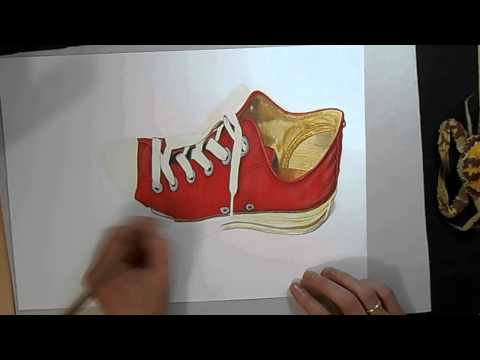 how to draw red x