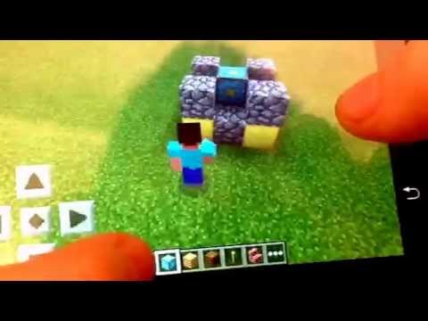 how to build nether portal pe