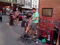 Didjeridu street musician