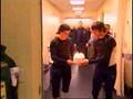 Sidney Crosby and Alex Ovechkin give Shanahan a Bday Cake