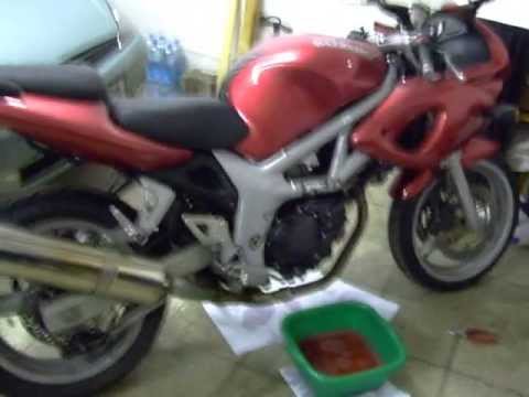 how to drain coolant sv650